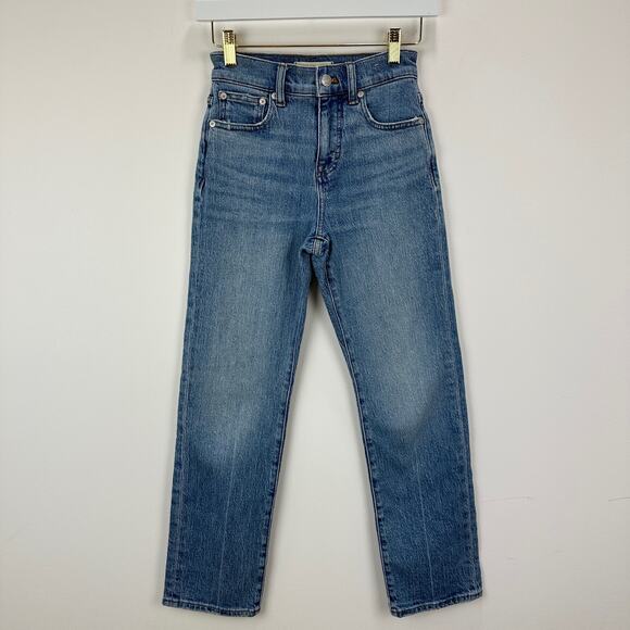 NEW Madewell The Petite 90s Straight Jean Rondell Wash Crease Relaxed US 23 P - Picture 8 of 16